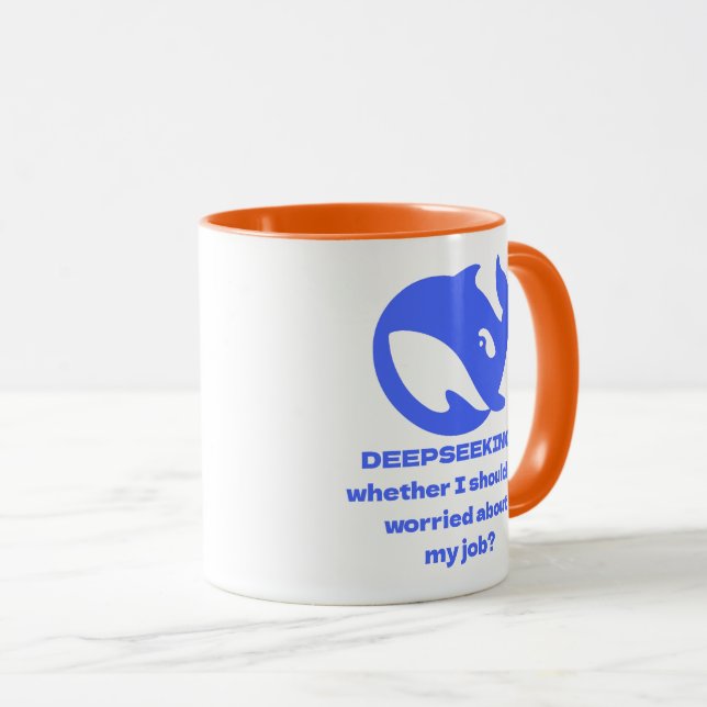 DEEPSEEK Customizable Personalized Editable Text Mug (Front Right)