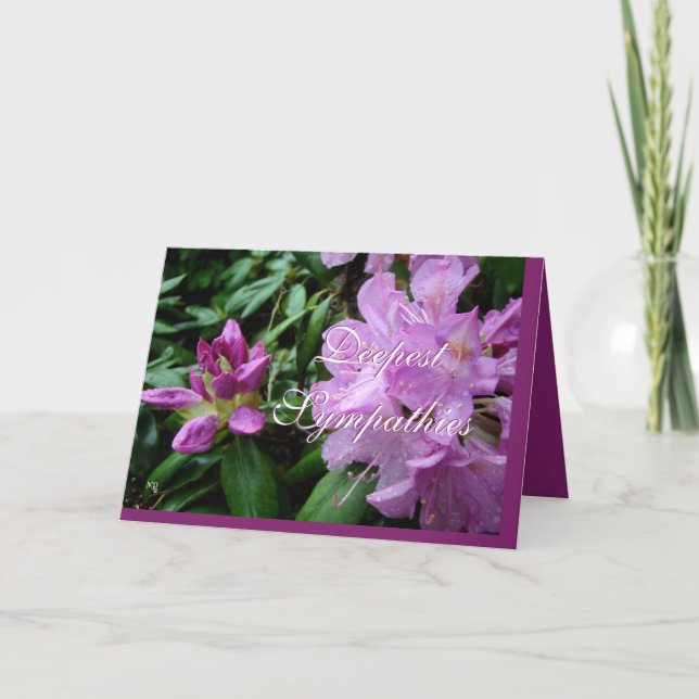 DeepSympathiesRhod-customize any occasion Card (Front)