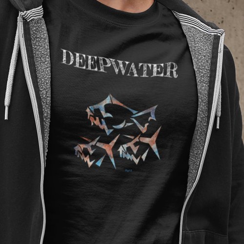 Deepwater Fishing Art T_Shirt