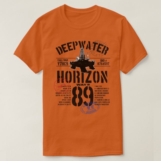 Deepwater Horizon T-Shirt (Design Front)