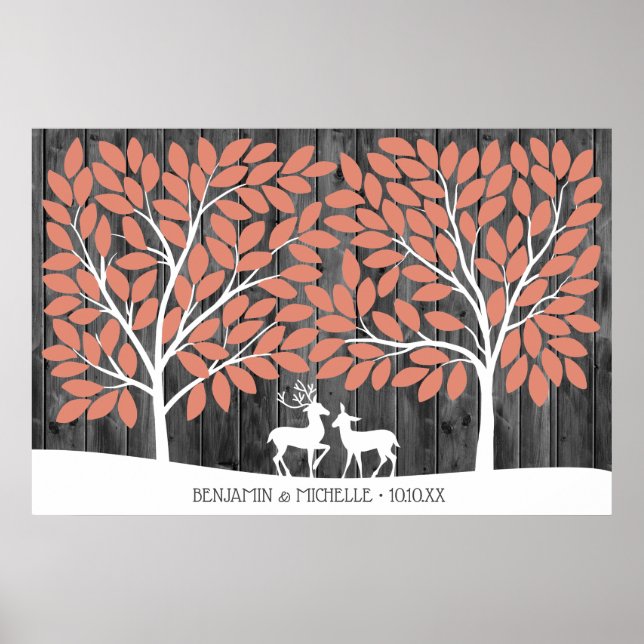 Deer - 150 Signature Guest Book Alternative (Front)