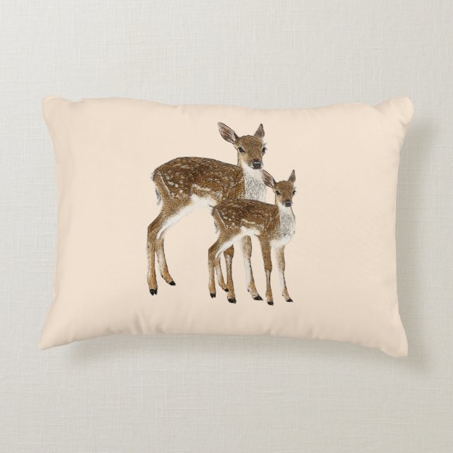Deer Accent Pillow (Back)