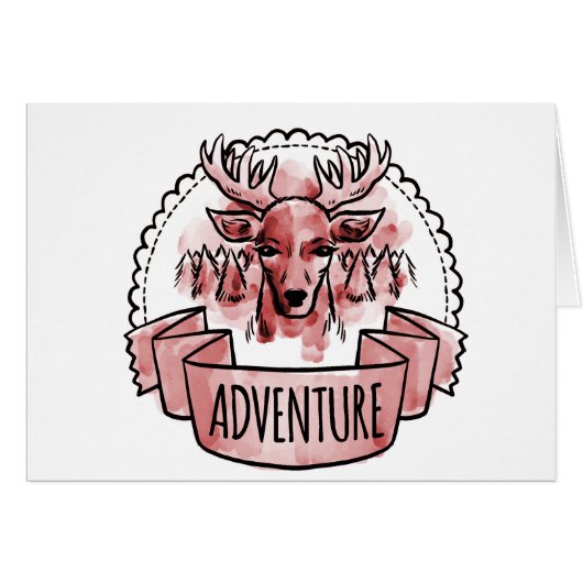 Deer Adventure Badge Cards (Front Horizontal)