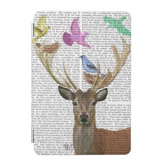 Deer and Birds Nests Pastel Shades iPad Mini Cover (Front)