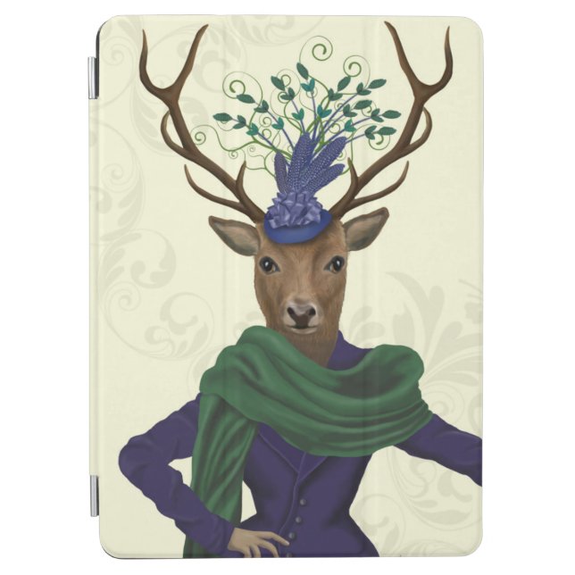 Deer and Fascinator 2 iPad Air Cover (Front)