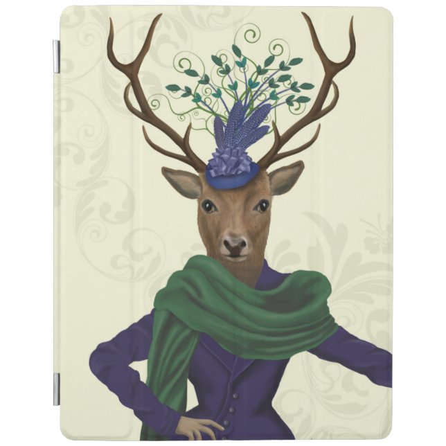 Deer and Fascinator 2 iPad Air Cover (Front)