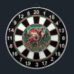 Deer and Forest Target Artwork Dart Board<br><div class="desc">This stunning circular design features a deer with large antlers in a tranquil forest,  framed by a bold target overlay. Perfect for man caves or hunting lodges,  it captures the beauty of nature and the thrill of the hunt. Add rustic elegance and character to your decor with this piece.</div>