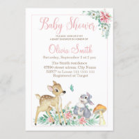 Deer and friends baby shower