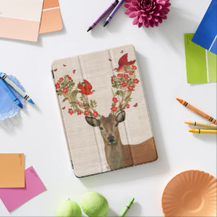 Deer and Love Birds iPad Pro Cover