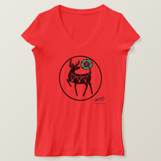 Deer and Peyote Tee (Design Front)