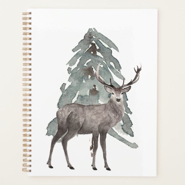 Deer and Pine Tree Planner (Front)