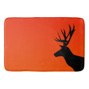 Deer and Sunset Bathroom Mat
