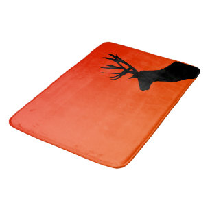 Deer and Sunset Bathroom Mat