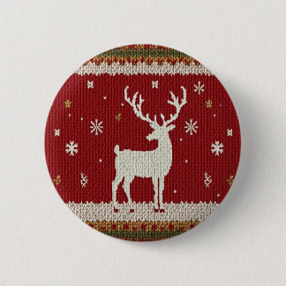 deer and winter button