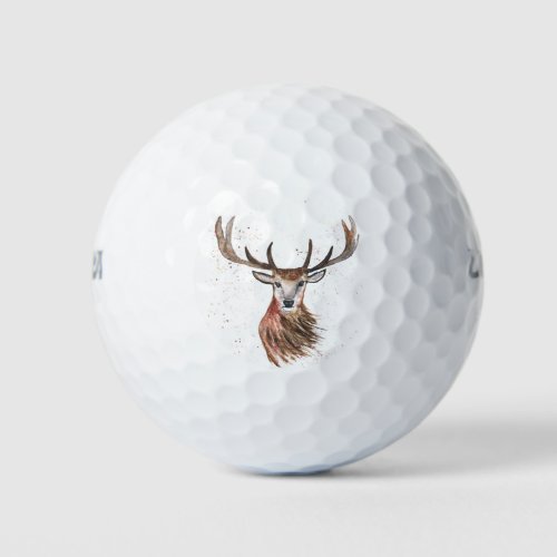 Deer Animal Antlers Hunter Hunting Buck Forest Golf Balls