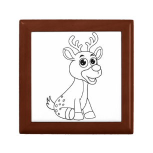 Deer Animal Fawn Baby Young Animal Cute Postcard P Gift Box