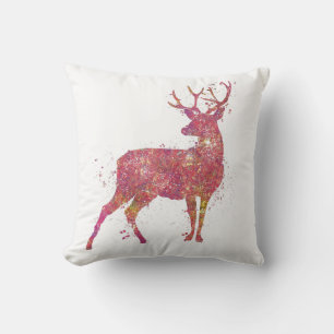 Deer Animal Forest Wild Wildlife Nature World Eart Throw Pillow