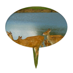Deer Animal Nature Peace Love Destiny Fun Art Cake Topper