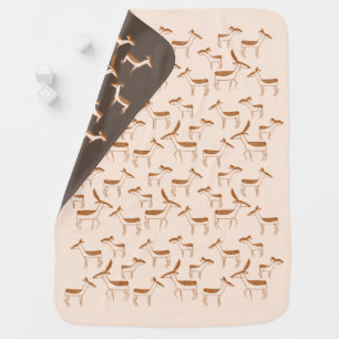 DEER ANIMAL PATTERN BABY BLANKET