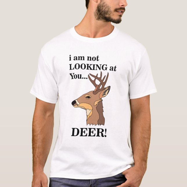 Deer Antler Funny T-Shirt (Front)