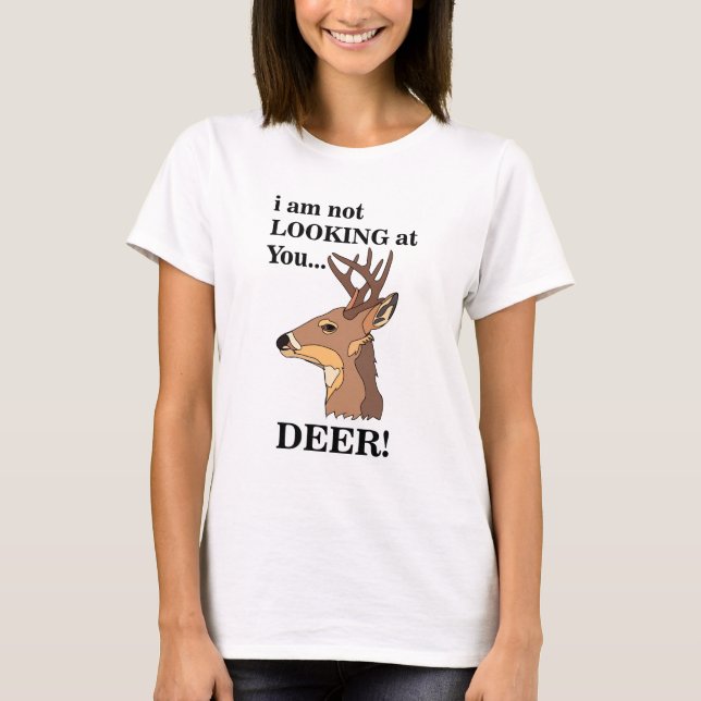 Deer Antler Funny T-Shirt (Front)