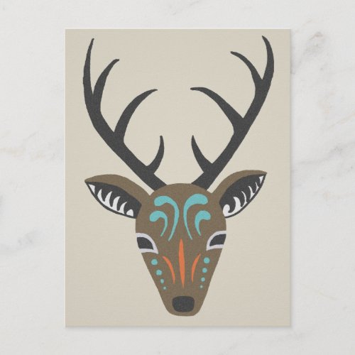 Deer Antler Modern Wildlife Tribal Totem Card