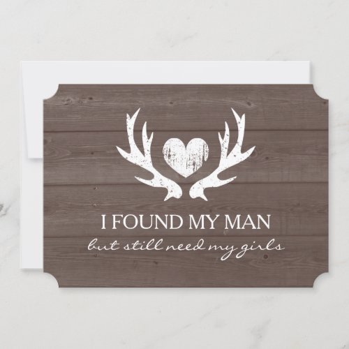 Deer antler Will you be my bridesmaid request card