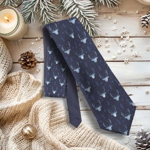 Deer Antlers Arrows Christmas Pattern V2 Bl ID861 Neck Tie