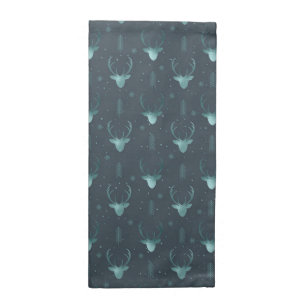 Deer Antlers Arrows Christmas Pattern V2 Tl ID861 Cloth Napkin