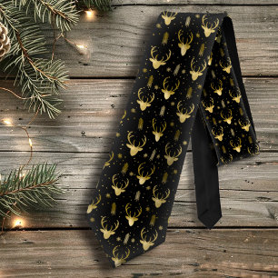 Deer Antlers Arrows Christmas Pattern V2 Tl ID861 Neck Tie