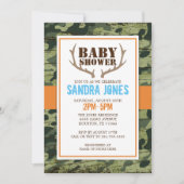 Deer Antlers Baby Shower Invitation (Front)