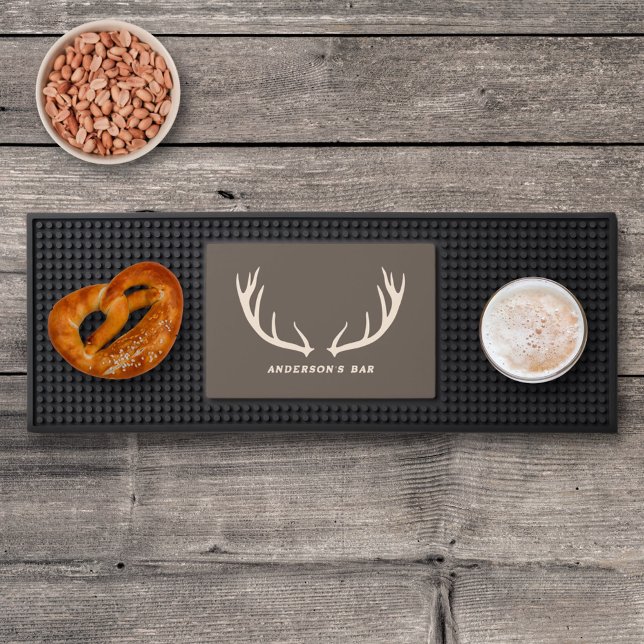 Deer Antlers Bar Mat (Deer Antlers Bar Mat)