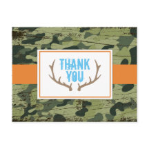 Deer Antlers Thank You Postcard