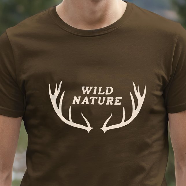 Deer Antlers & Wild Nature T-Shirt (Deer Antlers & Wild Nature T-Shirt)