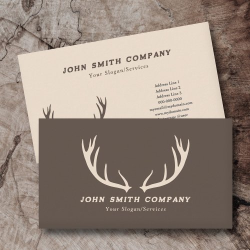 Deer Antlers  Wilderness Business Card