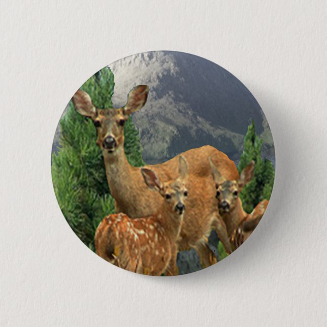 Deer Art Button (Front)