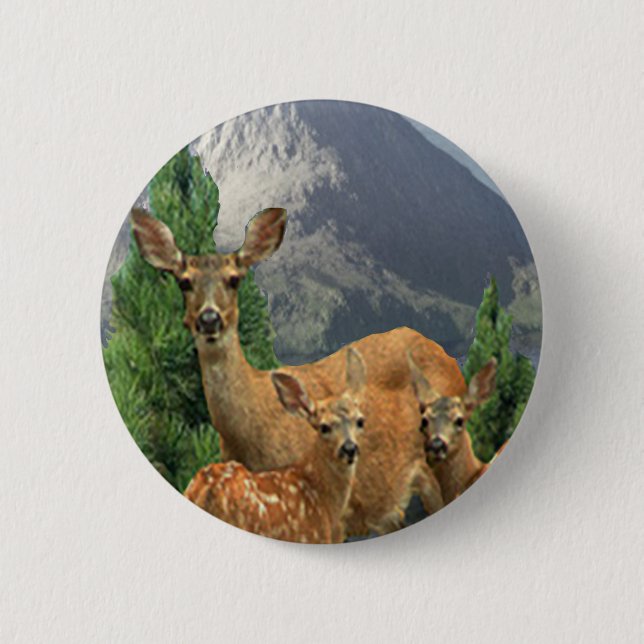 Deer art button (Front)
