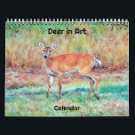 Deer Art Calendar<br><div class="desc">This pretty deer calendar features my original photographic art – my photographs of wild White-tailed deer in Texas, processed in watercolor painterly and graphic art styles. These calendars are high quality and vibrant. You may choose other sizes and other options if desired. This unique calendar would make a great gift...</div>