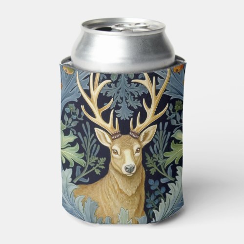 Deer art nouveau can cooler