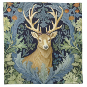 Deer art nouveau cloth napkin