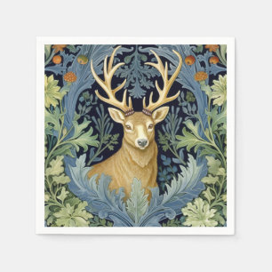 Deer art nouveau napkins