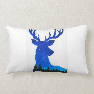 Deer at Night Pillow