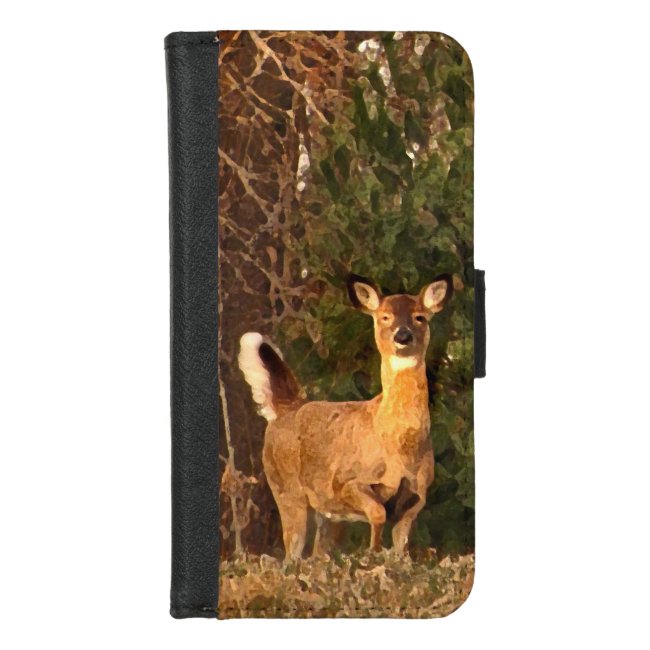 Deer at Sunrise iPhone 8/7 Wallet Case