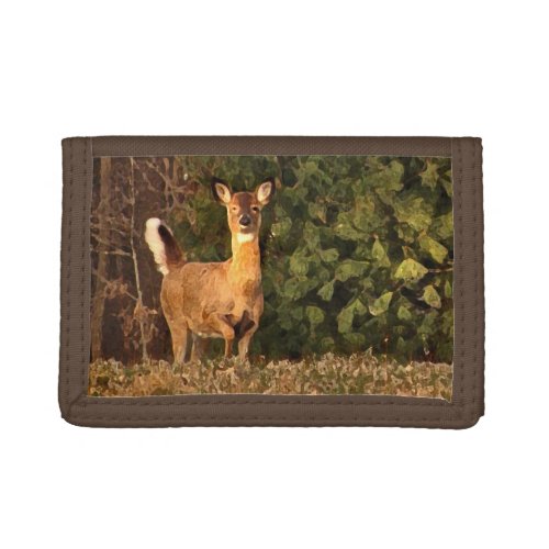 Deer at Sunrise Tri_fold Wallet