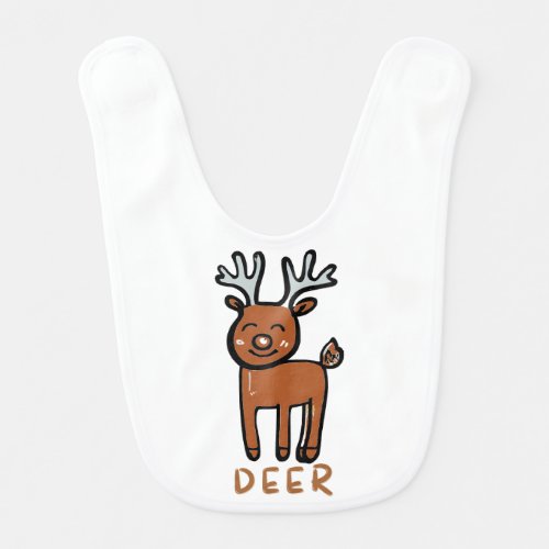 Deer baby bib for kids