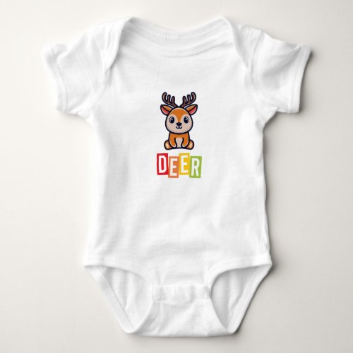 Deer Baby Jersey Bodysuit