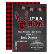 buffalo plaid baby shower favors