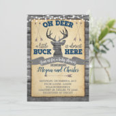 Deer Baby Shower Invitation Invite (Standing Front)