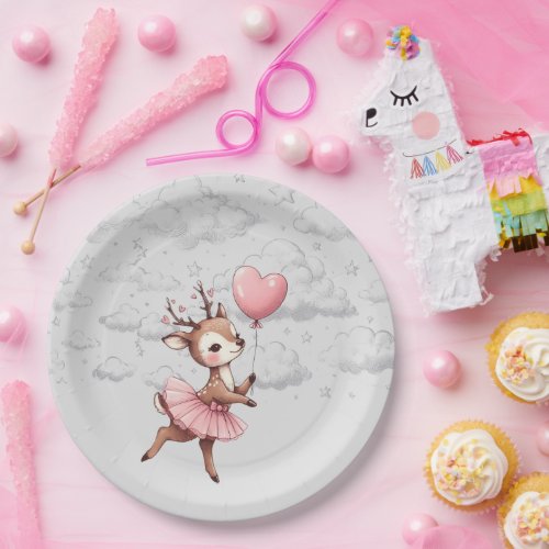 Deer Baby Shower Paper Plates