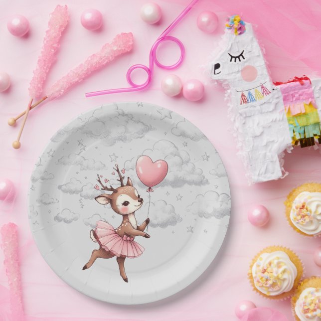 Deer Baby Shower Paper Plates (Party)
